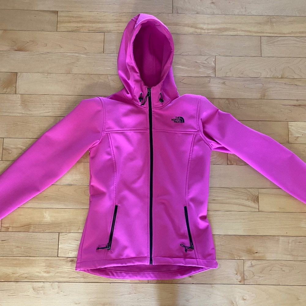 NORTH FACE WOMEN'S HOODED WIND BREAKER STYLE JACKET SIZE SMALL